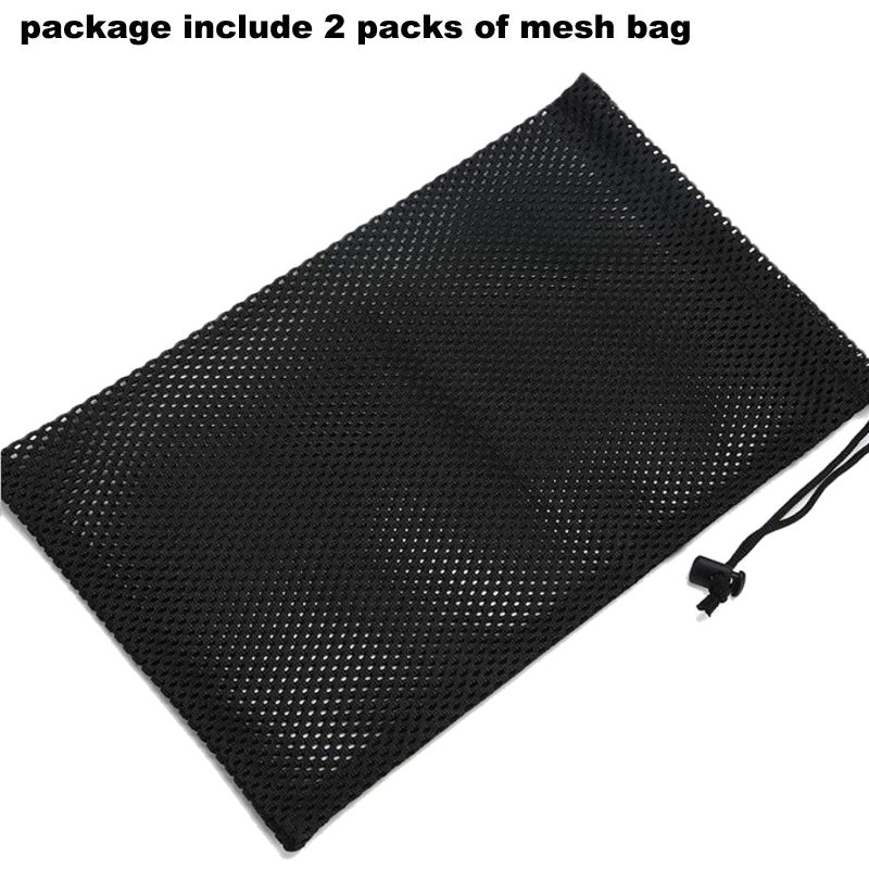DSHE Pond Pump Mesh Bag 2 Packs 12.2"x 15.9" Pump Barrier Bag with Drawstring, Black Swimming Pool Bags for Pond Biofilters, Aquarium Filtration (12.2"x 15.9") - Image 5